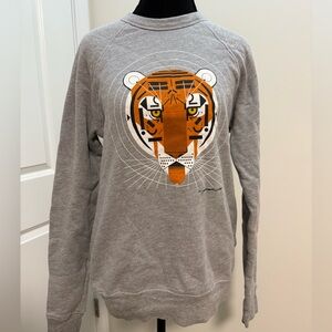 Bengal tiger gray sweater sweatshirt
